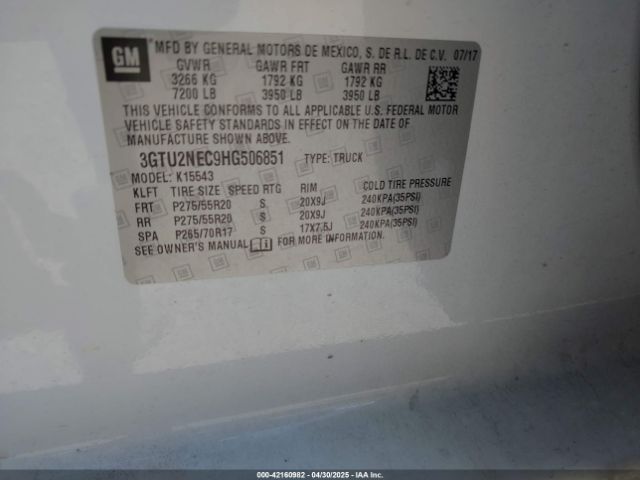 3GTU2NEC9HG506851 GMC Sierra 1500 Slt