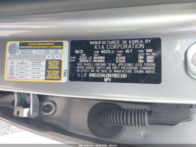 KNDJ23AU3N7801330 KIA SOUL LX