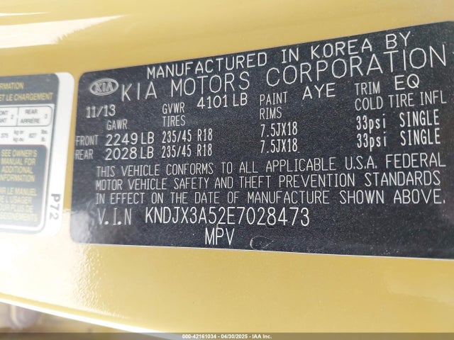 KIA Soul ! 2014 KNDJX3A52E7028473 Image 9