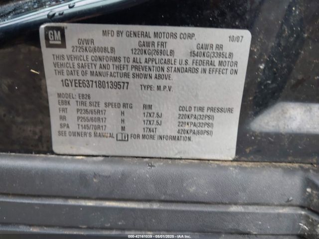 2008 CADILLAC SRX 1GYEE637180139577 Photo 8