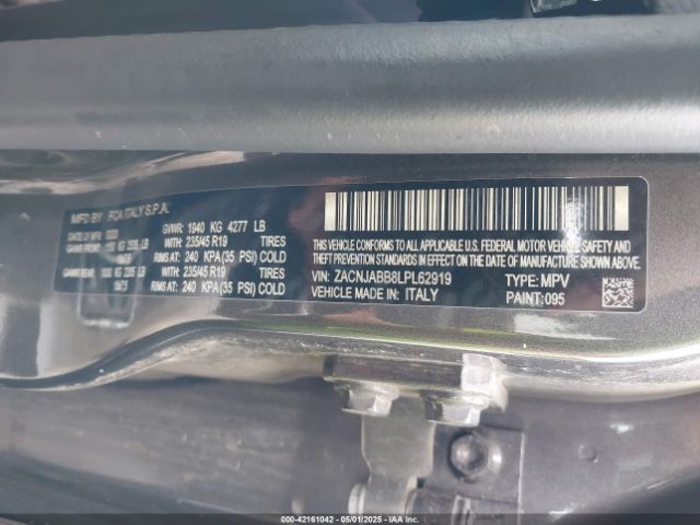 ZACNJABB8LPL62919 Jeep Renegade Latitude Fwd