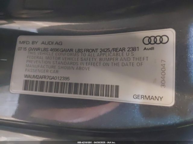 WAUM2AFR7GA012395 Audi A5 2.0t Premium