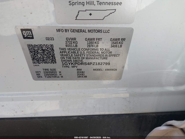 2023 CADILLAC XT6 1GYKPDRS4PZ182799 Photo 8