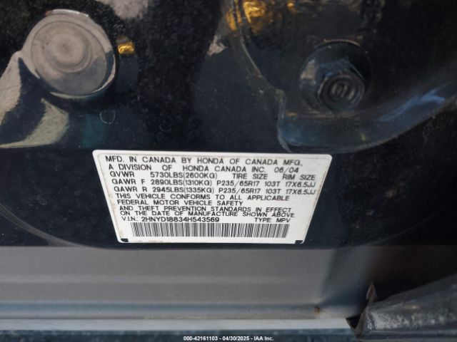 2004 ACURA MDX 2HNYD18834H543569 Photo 8