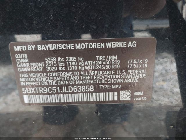 2018 BMW X3 5UXTR9C51JLD63858 Photo 8