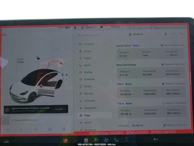 2020 TESLA MODEL 3 5YJ3E1EA0LF803984 Photo 6