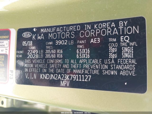 KNDJN2A23K7911127 KIA Soul