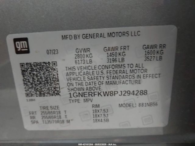 1GNERFKW8PJ294288 Chevrolet lfy