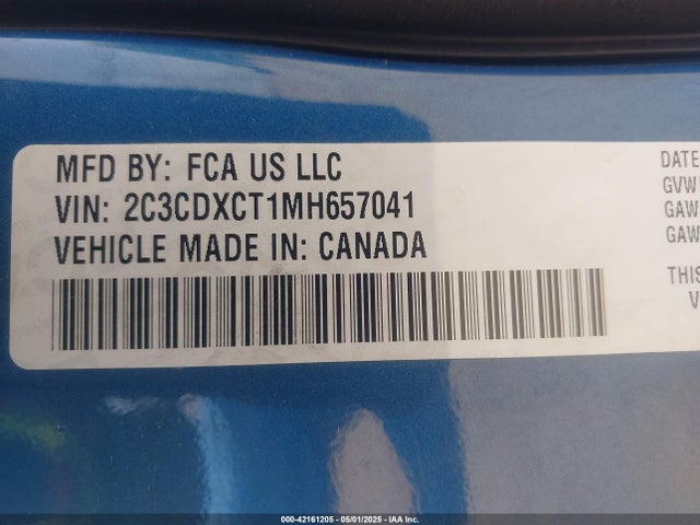 Dodge Charger 2021 2C3CDXCT1MH657041 Image 9