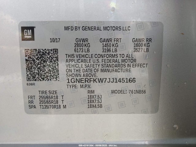 Chevrolet Traverse Ls 2018 1GNERFKW7JJ145166 Image 9