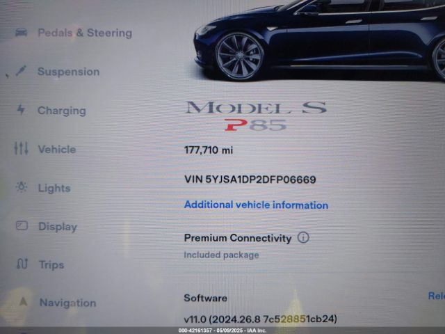 2013 TESLA MODEL S 5YJSA1DP2DFP06669 Photo 6