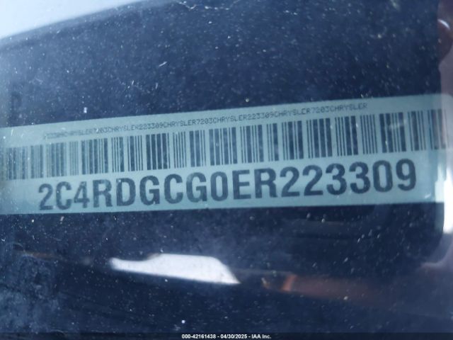 2C4RDGCG0ER223309 Dodge Grand Caravan Sxt 30th Anniversary