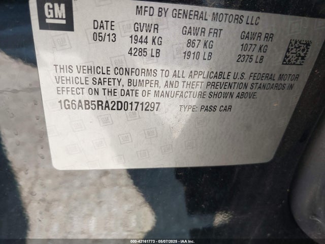 2013 CADILLAC ATS 1G6AB5RA2D0171297 Photo 8