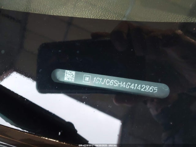 1G1JC6SH4G4142865 Chevrolet Sonic Lt Auto