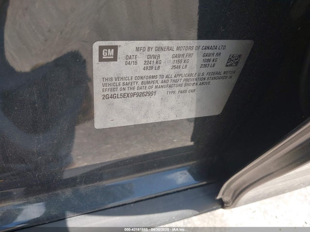 2G4GL5EX9F9262991 Buick Regal Turbo
