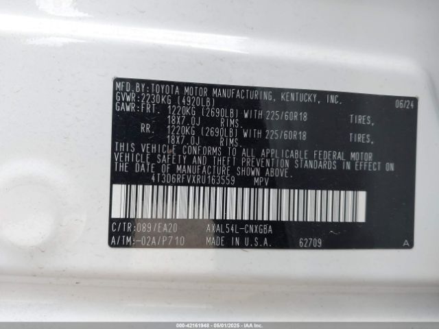 2024 TOYOTA RAV4 HYBRID 4T3D6RFVXRU163559 Photo 8