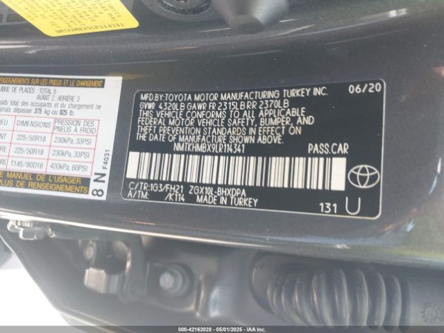 2020 TOYOTA C-HR NMTKHMBX9LR114341 Photo 8