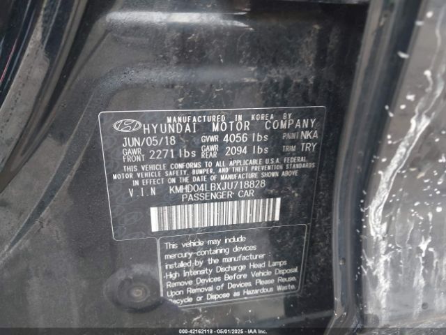 KMHD04LBXJU718828 Hyundai Elantra Sport