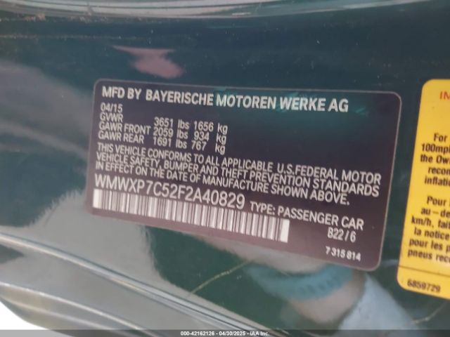 WMWXP7C52F2A40829 Mini Hardtop Cooper S