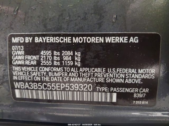 2014 BMW 328I WBA3B5C55EP539320 Photo 8