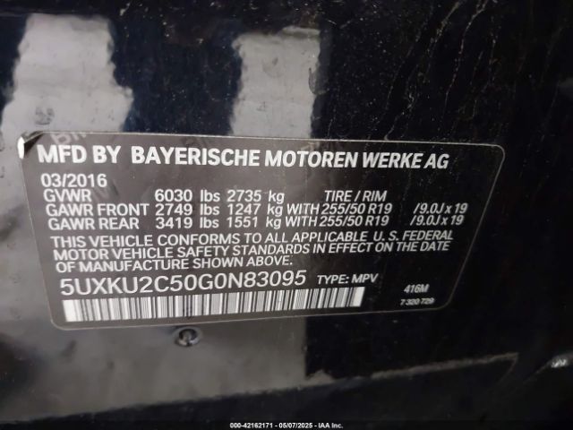 5UXKU2C50G0N83095 BMW X6 Xdrive35i