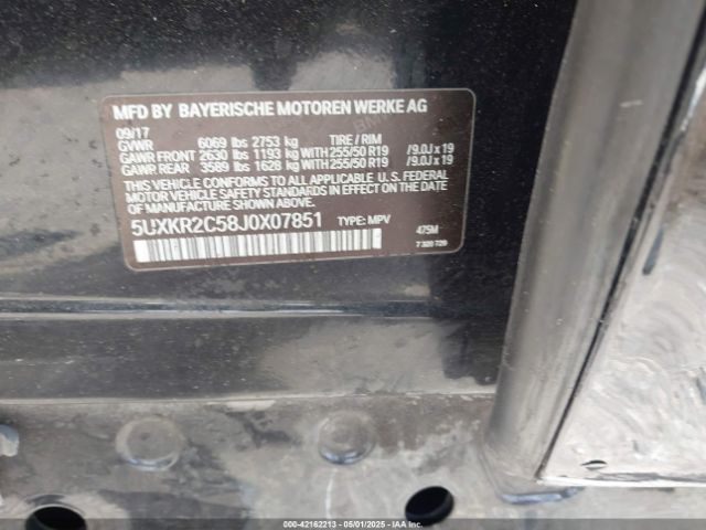 5UXKR2C58J0X07851 BMW X5 Sdrive35i