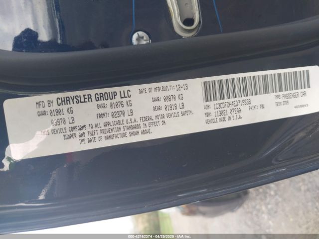 1C3CDFDH4ED719938 Dodge Dart Aero