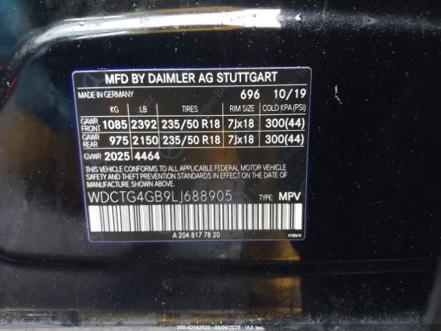 2020 MERCEDES-BENZ GLA WDCTG4GB9LJ688905 Photo 8