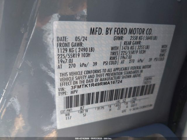 2024 FORD MUSTANG MACH-E 3FMTK1R49RMA16724 Photo 8