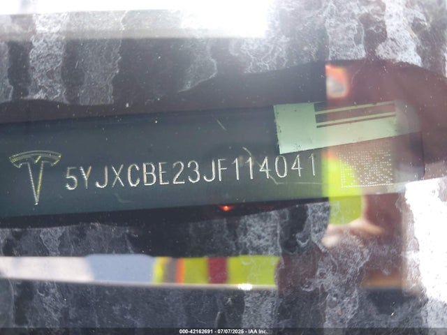 Продаж на аукціоні авто 2018 Tesla Model X 100d/75d/p100d, vin: 5YJXCBE23JF114041, номер лоту: 42162691