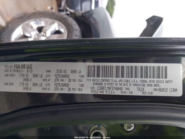 1C6RR7LM6FS748048 RAM 1500 Lone Star
