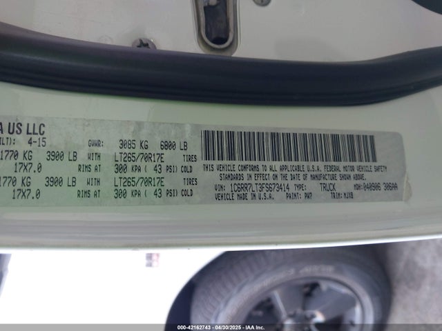 1C6RR7LT3FS673414 RAM 1500 Outdoorsman