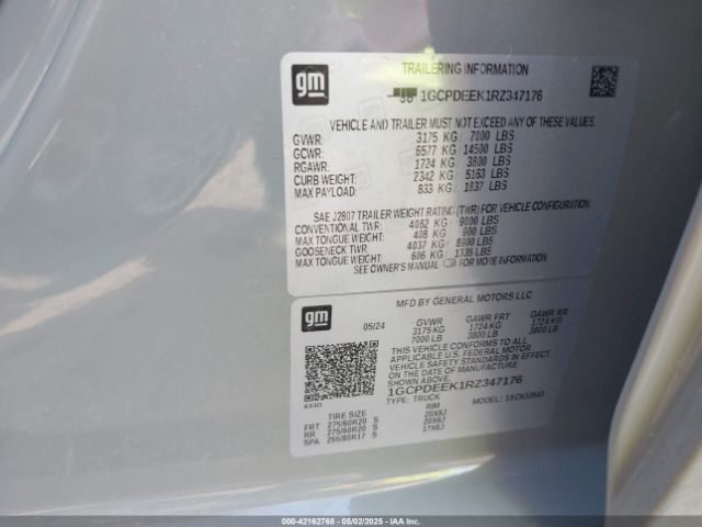 1GCPDEEK1RZ347176 Chevrolet Silverado 1500 4wd  Short Bed Rst