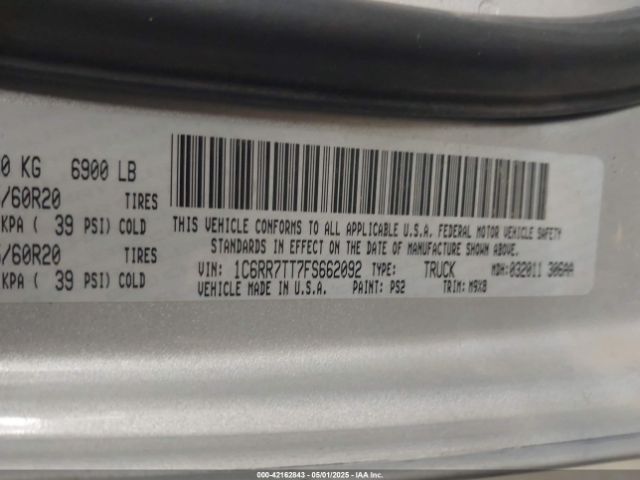 2015 RAM 1500 1C6RR7TT7FS662092 Photo 8