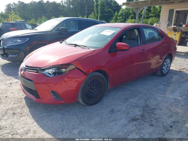 2T1BURHE2GC630927 Toyota COROLLA LE