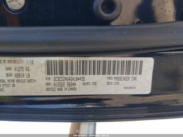 2016 DODGE CHALLENGER 2C3CDZAG4GH184435 Photo 8