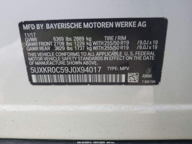 5UXKR0C59J0X94017 BMW X5 Xdrive35i