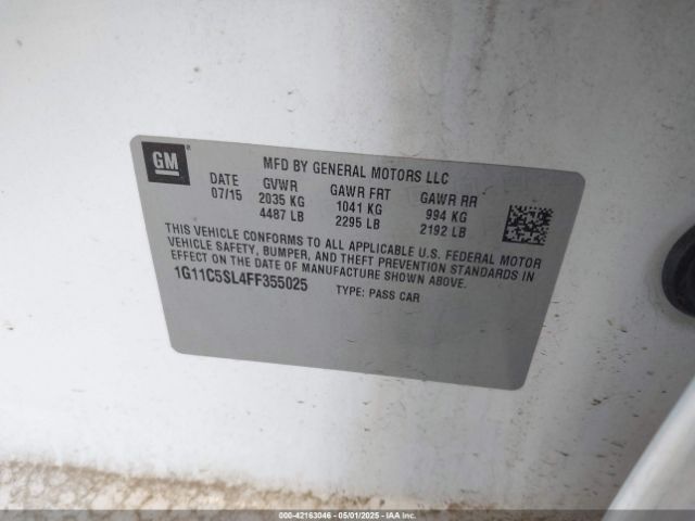 1G11C5SL4FF355025 Chevrolet MALIBU 1LT