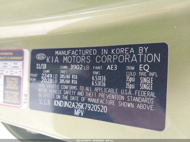 KNDJN2A26K7920520 KIA Soul