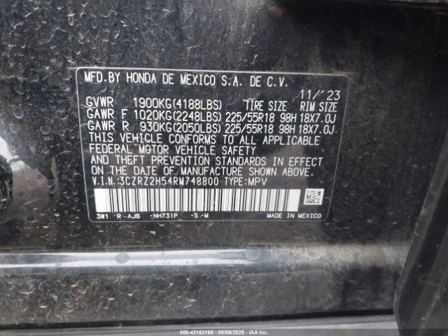 2024 HONDA HR-V 3CZRZ2H54RM748800 Photo 8