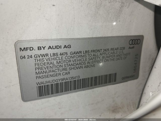 2024 AUDI A3 WAUHUDGY9RA135413 Photo 8