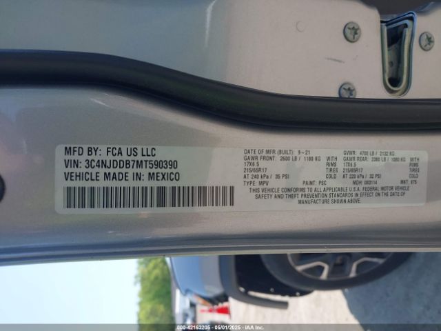 2021 JEEP COMPASS 3C4NJDDB7MT590390 Photo 8