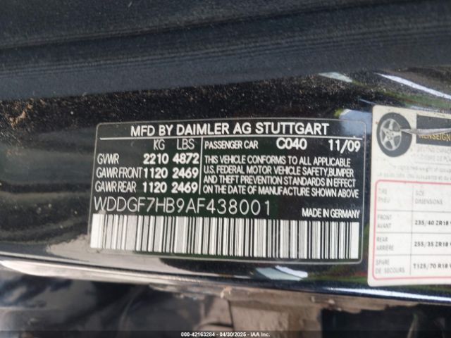 2010 MERCEDES-BENZ C 63 AMG WDDGF7HB9AF438001 Photo 8