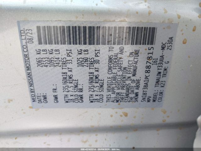 5N1BT3BA1PC887815 Nissan 2023