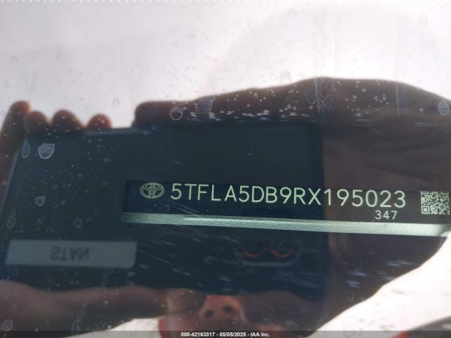 5TFLA5DB9RX195023 Toyota Tundra Sr5 4wd