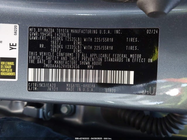 Toyota Corolla Cross Xle 2024 7MUDAAAG2RV083656 Image 9
