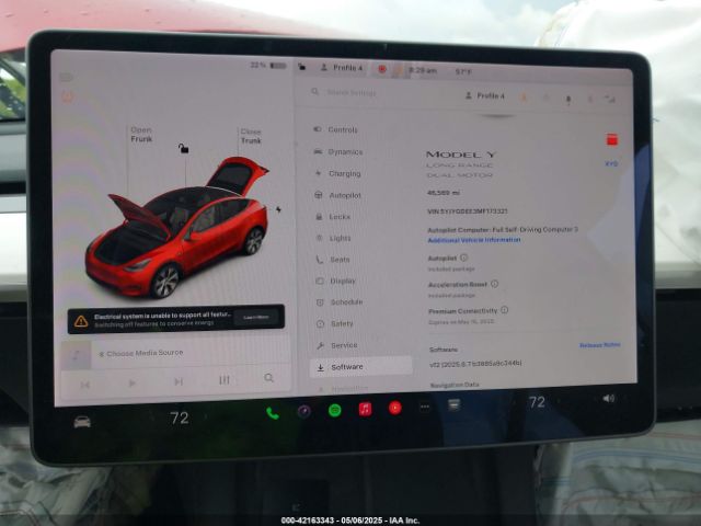 2021 TESLA MODEL Y 5YJYGDEE3MF173321 Photo 6