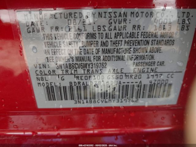 2021 NISSAN SENTRA 3N1AB8CV6MY319762 Photo 8