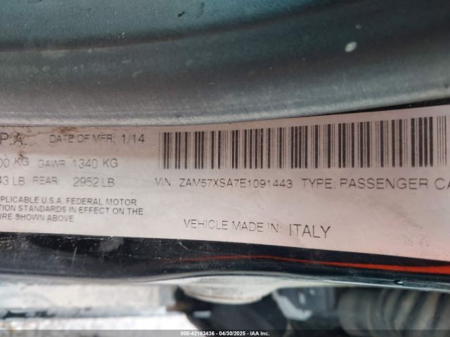 ZAM57XSA7E1091443 Maserati Ghibli