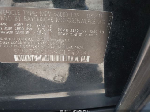 2012 BMW X5 5UXZV4C59CL749341 Photo 8